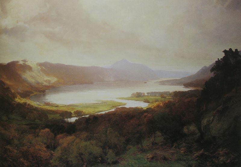 david farquharson,r.a.,a.r.s.a.,r.s.w Loch Lomond Germany oil painting art